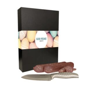 Gaveeske med Spekepølser og Kniv